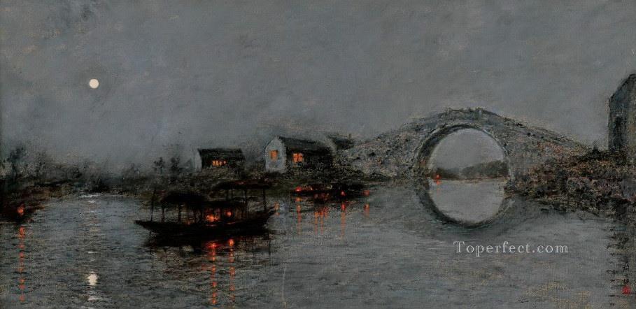 Feng Bridge Yan Wenliang Shanshui Chinese Landscape Oil Paintings